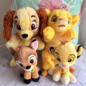 Disney Babies Lot: Simba, Lady, & Bambi Plushes